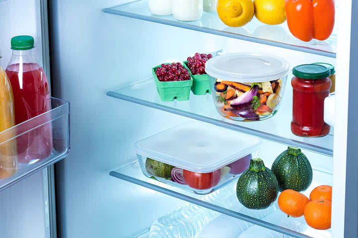 Pyrex cook and freeze Rectangular Storage Glass Dish With Lid Set Of 4 (0.8L,1.5L,2.6L,4L)